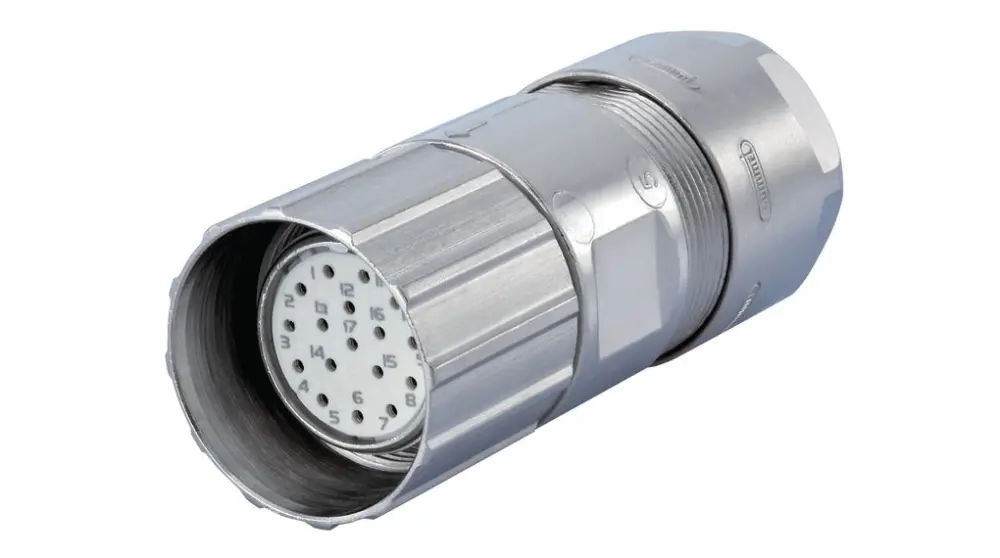 Conectores circulares industriales Hummel hembra serie M 23 EMV Hummel hembra, montaje éreo, IP67 | 7101 6 19 04D
