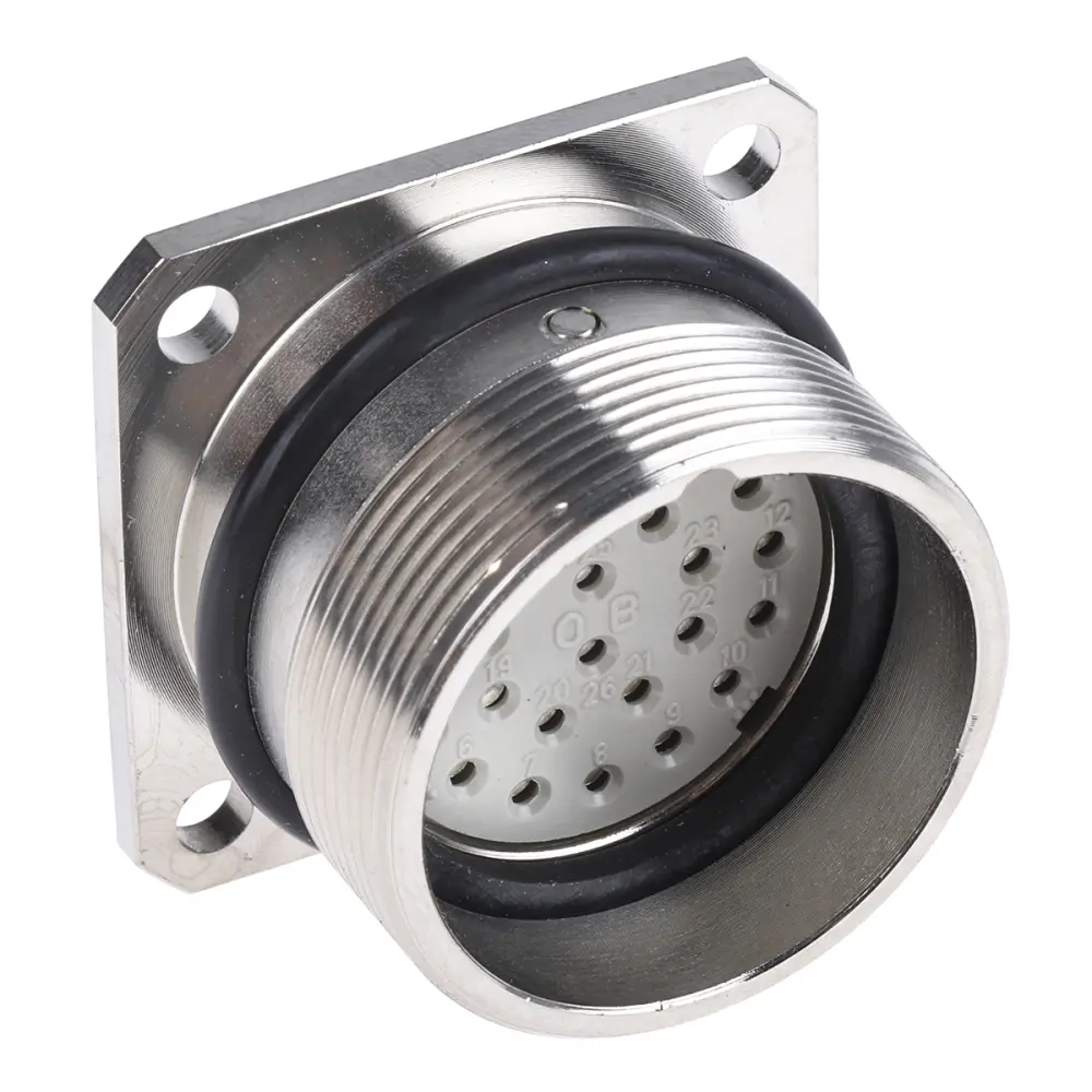 Conector circular Lapp hembra serie EPIC R de 26 vías hembra, Montaje en Panel, IP65 | 50201203+00009004