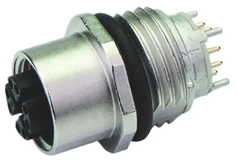 Conector circular Telegartner hembra de 8 vías hembra, Montaje pasante, IP67 | J80020A0122