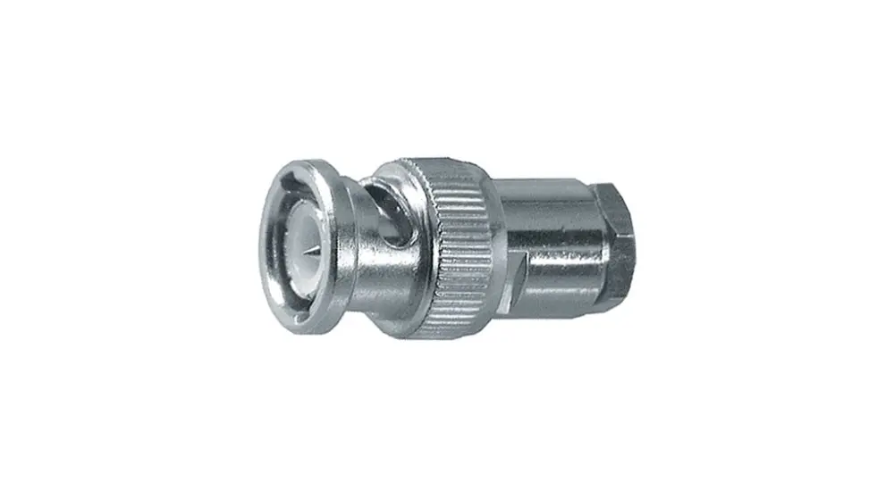 Conector coaxial Alpha Elettronica BNC-M-RG58U, Macho, Recto, Impedancia 50Ω, Montaje de Cable, Terminación de Soldador