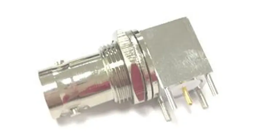 Conector coaxial , Hembra, Ángulo de 90° , Impedancia 50Ω, Montaje en PCB, Terminación de Soldador, 4GHz +60°C