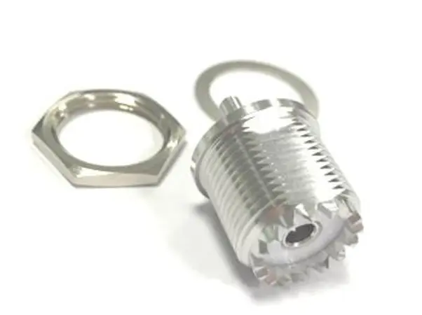 Conector coaxial , Hembra, Recto, Impedancia 50Ω, Montaje de Cable, Terminación de Soldador, 11GHz +165°C -65°C,
