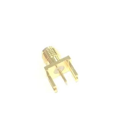 Conector coaxial , Hembra, Recto, Impedancia 50Ω, Montaje de Borde, Terminación de Soldador, 6GHz +165°C -65°C,