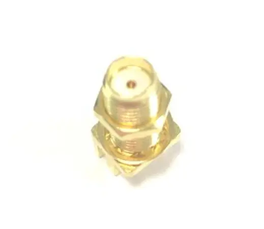 Conector coaxial , Hembra, Recto, Impedancia 50Ω, Montaje de Borde, Terminación de Soldador, Sí, 6GHz +165°C