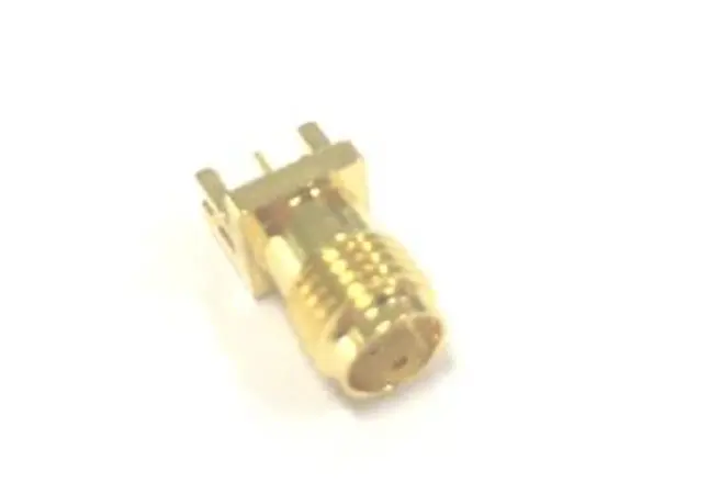 Conector coaxial , Hembra, Recto, Impedancia 50Ω, Montaje de Borde, Terminación de Soldador, 6GHz +165°C -45°C,