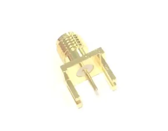 Conector coaxial , Hembra, Recto, Impedancia 50Ω, Montaje de Borde, Terminación de Soldador, 18GHz +165°C -65°C,