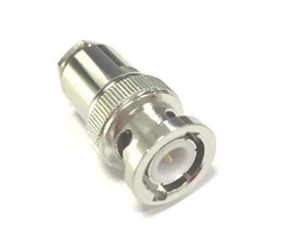Conector coaxial , Macho, Recto, Impedancia 50Ω, Montaje de Cable, Terminación de Abrazadera, 4GHz +80°C -20°C,