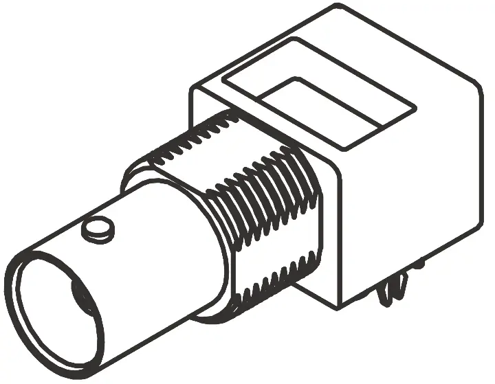 Conector coaxial Molex 73171-0561, Hembra, Ángulo de 90°, Impedancia 75Ω, Montaje en PCB, Terminación de Orificio