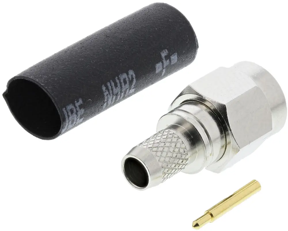Conector coaxial Molex 73251-0132, Macho, Recto, Impedancia 50Ω, Montaje de Cable, Terminación de Crimpado, Níquel