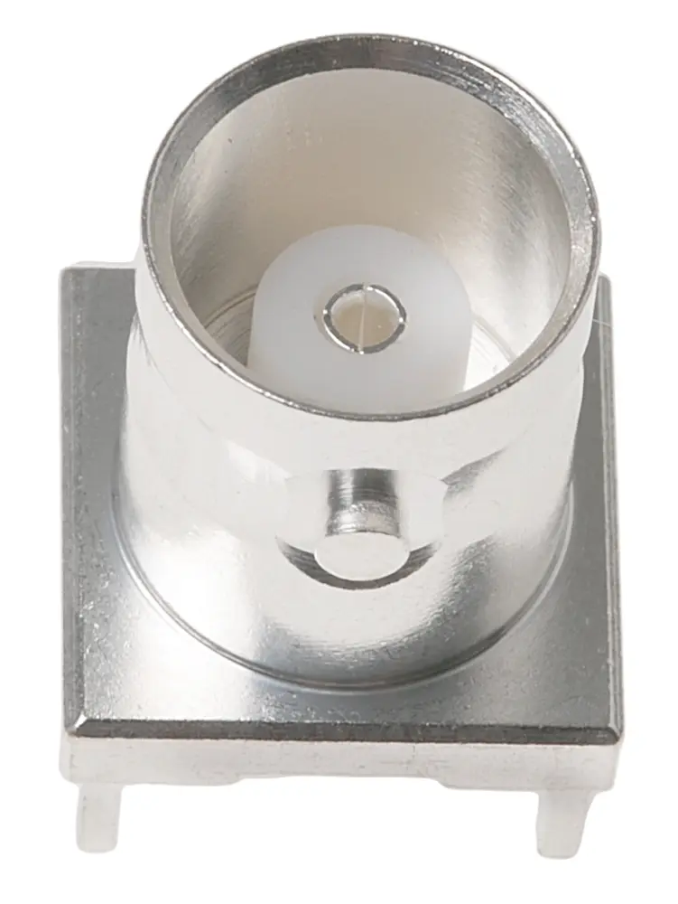 Conector coaxial TE Connectivity 1-1337445-0, Hembra, Recto, Impedancia 50Ω, Montaje en PCB, Terminación de Orificio