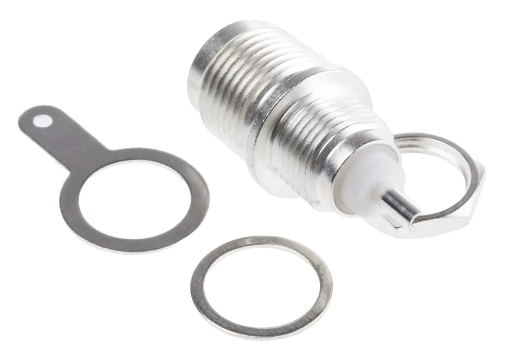 Conector coaxial TE Connectivity 1-1337469-0, Hembra, Recto, Impedancia 50Ω, Montaje en Panel, Terminación de Soldador,