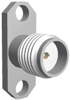 Conector coaxial TE Connectivity 2052 5674 02, Hembra, Recto, Montaje de Reborde, Terminación de Soldador, 18GHz, Acero