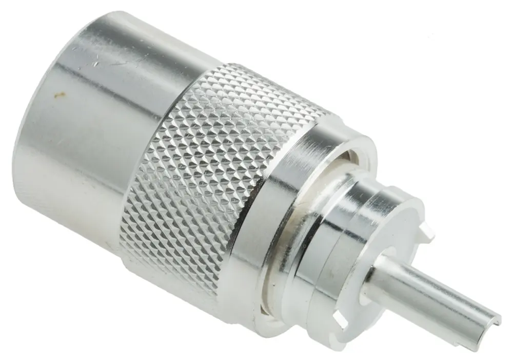Conector UHF TE Connectivity 1-1337474-0 Macho Recto Montaje de Cable, Soldador, RG213/U, RG214/U, RG8 /U, RG9 B/U