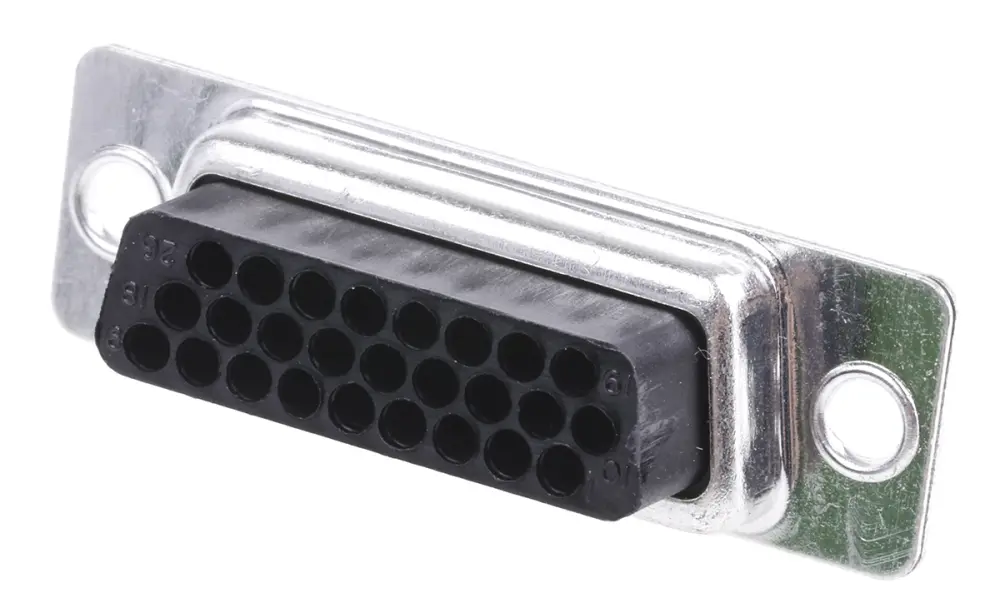 Conector D-sub , paso 2.29mm, Recto D-Sub de alta densidad, Montaje de Cable, Hembra, Terminación Crimpado, 350,0
