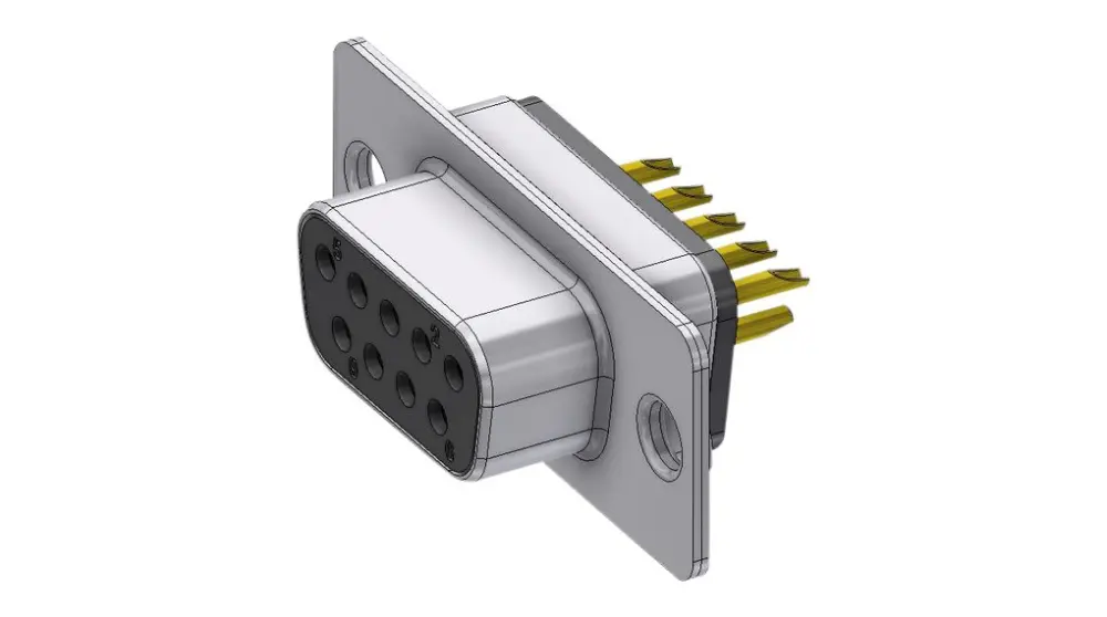 Conector D-sub Deltron Connectors, Serie D09SZ, Recto, Montaje en PCB, Hembra, con Bloqueos roscados | D09SZ/2FP102