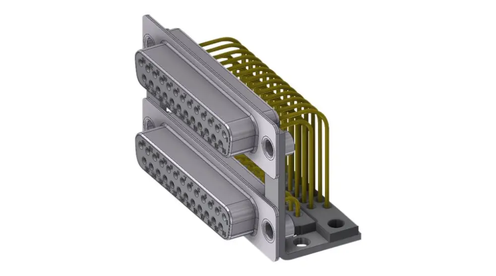 Conector D-sub Deltron Connectors, Serie DPB25SN70, paso 2.84mm, Recto, Montaje en PCB, Hembra, con Bloqueos roscados | DP...