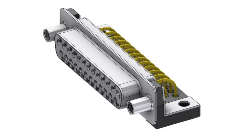 Conector D-sub Deltron Connectors, Serie DTS, paso 2.84mm, Recto, Montaje en PCB, Macho, con Bloqueos roscados | DTS25SYC/...