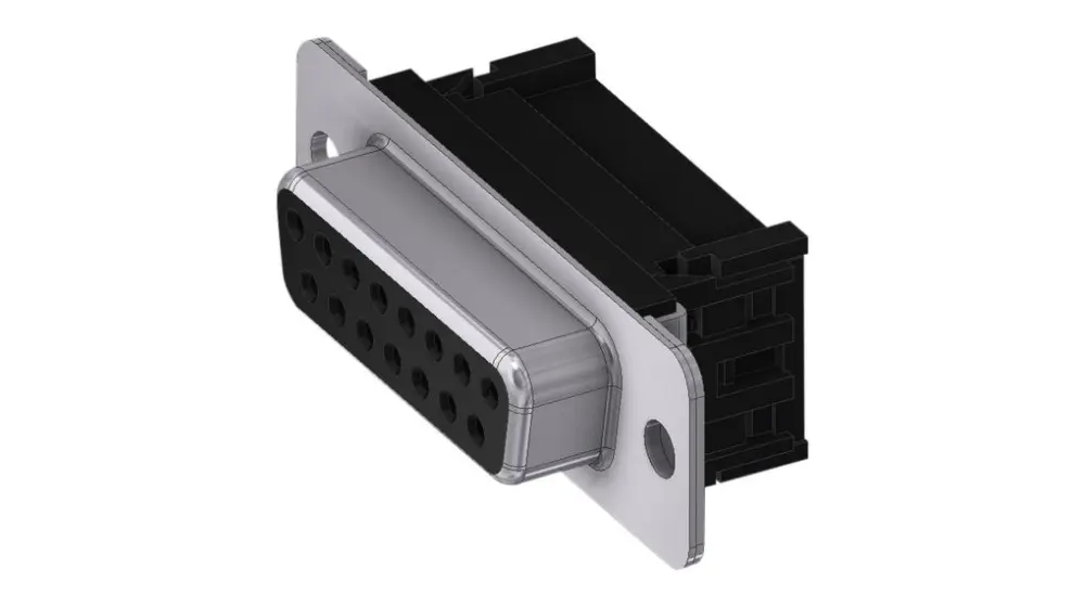 Conector D-sub Deltron Connectors, Serie DTS, Recto, Conector hembra | DTS15SFC/2-