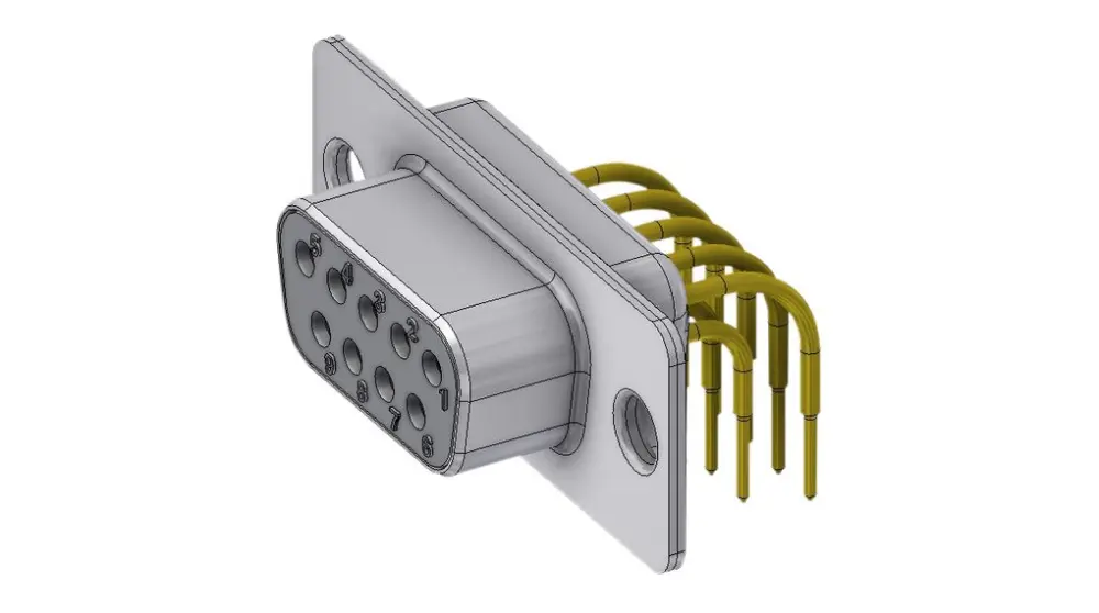 Conector D-sub Deltron Connectors, Serie DTS, Ángulo de 90° , Hembra, con Roscado | DTS09SYC/2