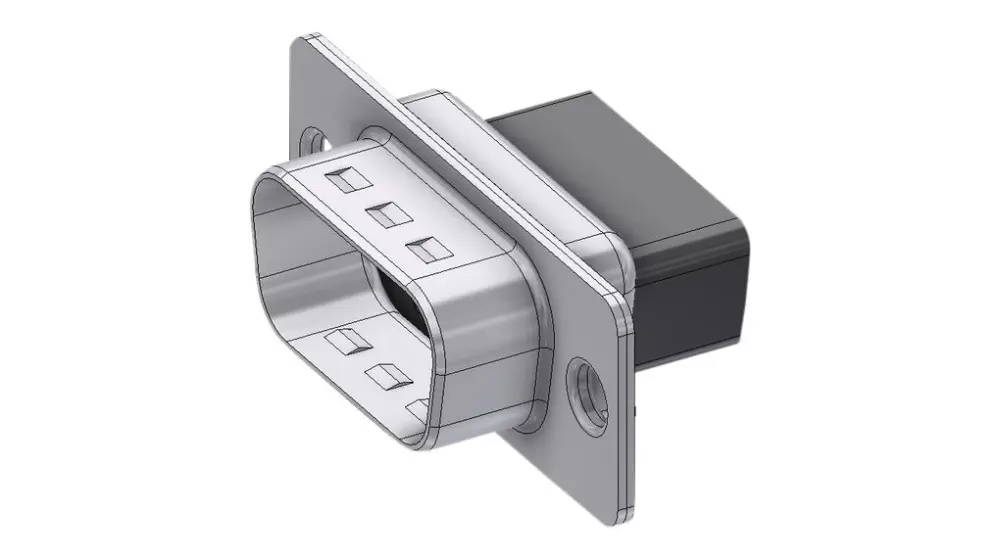 Conector D-sub Deltron Connectors, Serie DTS09, paso 2.74mm, Recto, Montaje éreo, Macho | DTS09PX