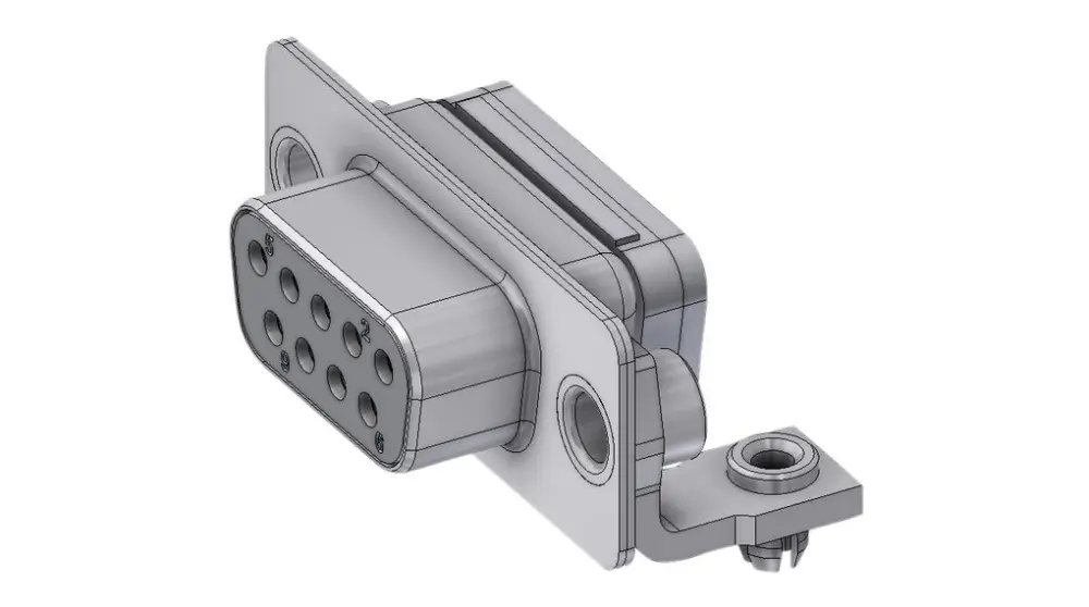 Conector D-sub Deltron Connectors, Serie DTS09S, paso 2.76mm, Ángulo de 90° , Montaje en PCB, Hembra, con Bloqueos | DTS...