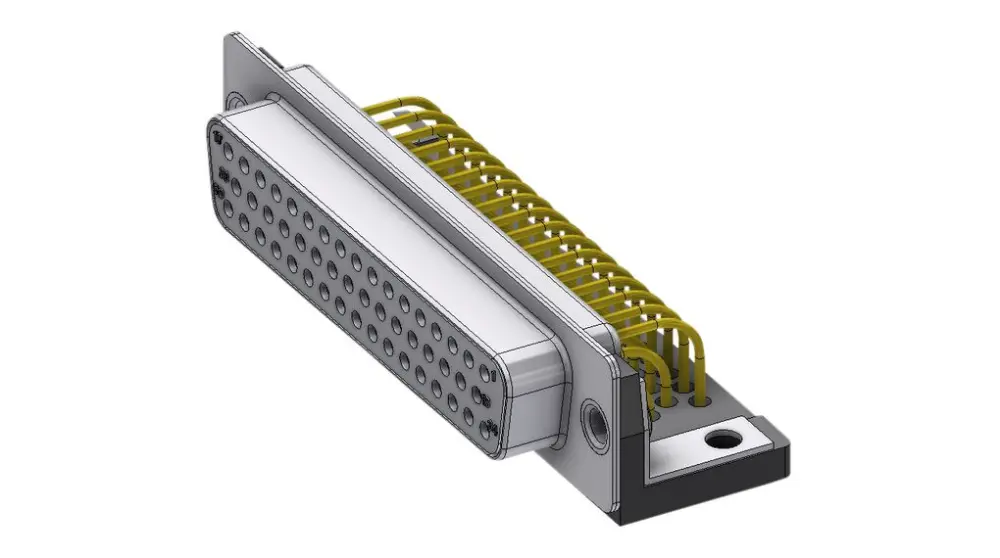 Conector D-sub Deltron Connectors, Serie DTX, paso 2.77mm, Ángulo de 90° , Montaje en PCB, Hembra, con Bloqueos roscados...