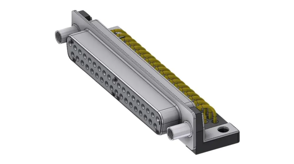 Conector D-sub Deltron Connectors, Serie DTX, paso 2.77mm, Ángulo de 90° , Montaje en PCB, Hembra, con Bloqueos roscados...