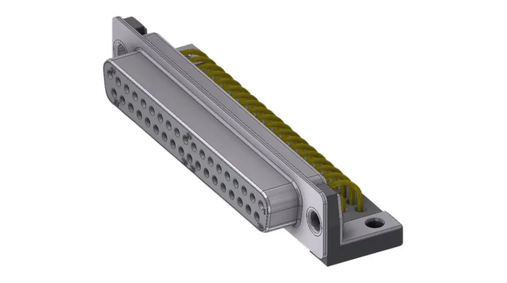 Conector D-sub Deltron Connectors, Serie DTX, paso 2.77mm, Ángulo de 90° , Montaje en PCB, Hembra, con Bloqueos roscados...