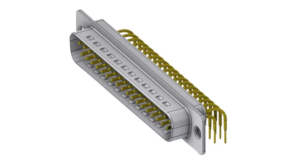 Conector D-sub Deltron Connectors, Serie DTX, paso 2.77mm, Ángulo de 90° , Montaje en PCB, Hembra, con Bloqueos roscados...