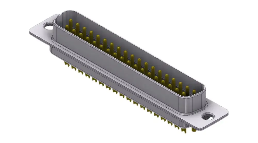 Conector D-sub Deltron Connectors, Serie DTZ, Recto, Montaje en PCB, Macho, con Bloqueos roscados | DT37PZ/2