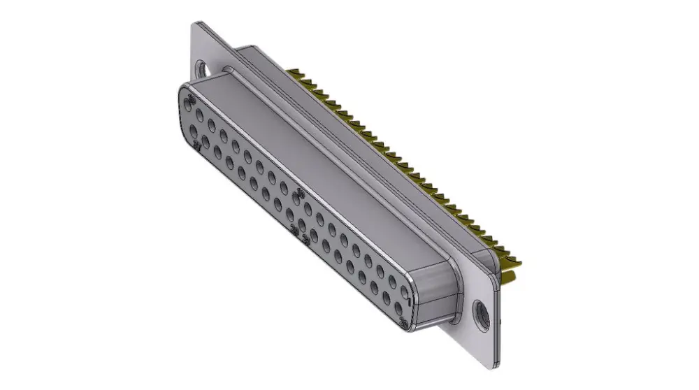 Conector D-sub Deltron Connectors, Serie DTZ, Recto, Montaje en PCB, Macho, con Bloqueos roscados | DT37SZ/2