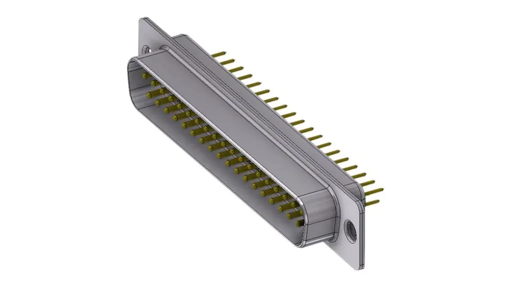 Conector D-sub Deltron Connectors, Serie DT, paso 2.77mm, Recto, Montaje en PCB, Macho, con Bloqueos roscados | DT37PY/2