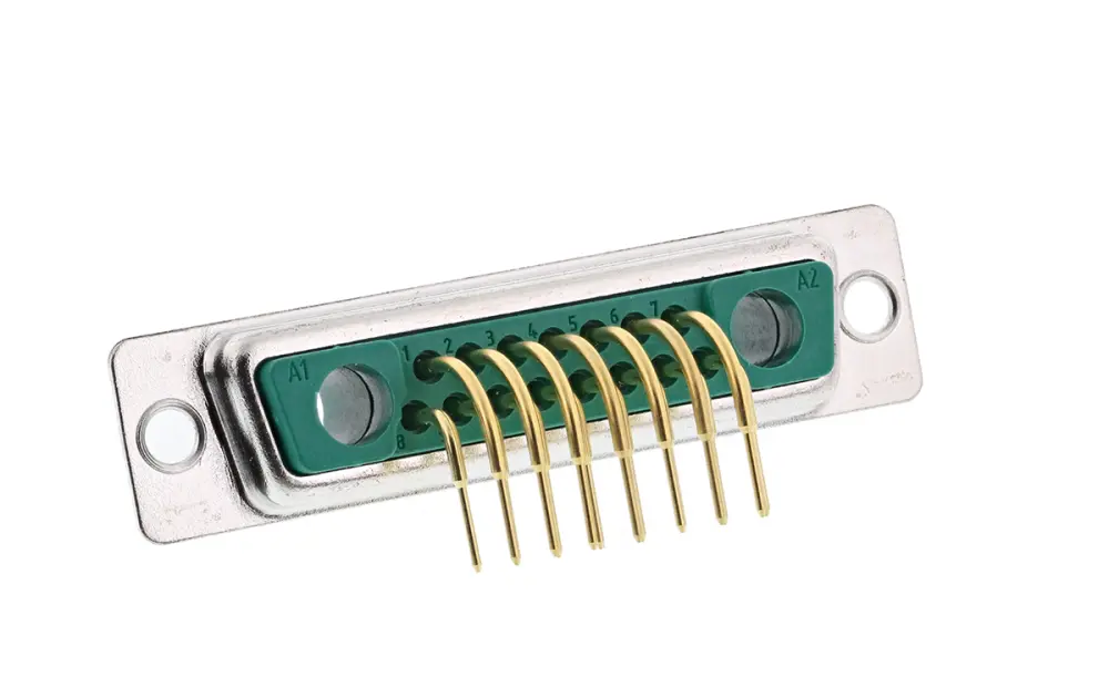 Conector D-sub FCT from Molex, Serie FM, Ángulo de 90° , Montaje en orificio pasante, Hembra, Terminación Soldador, 5.0...