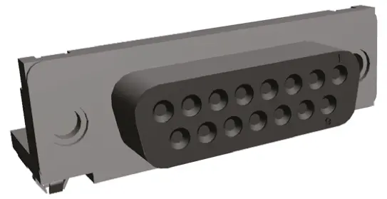 Conector D-sub TE Connectivity, Serie Amplimite HD-20, paso 2.74mm, Ángulo de 90°, Montaje en orificio pasante, | 5788798-1
