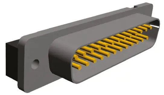 Conector D-sub TE Connectivity, Serie Amplimite HDP-20, paso 2.76mm, Recto, Montaje en orificio pasante, Macho, | 5-338311-2