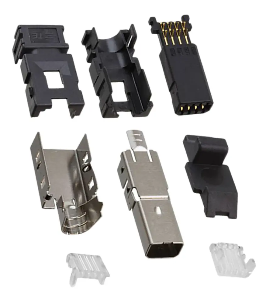 Conector macho en miniatura de E/S TE Connectivity serie Type II Aleación de Cobre Montaje de Cable Recto 8 vías | 1-220...