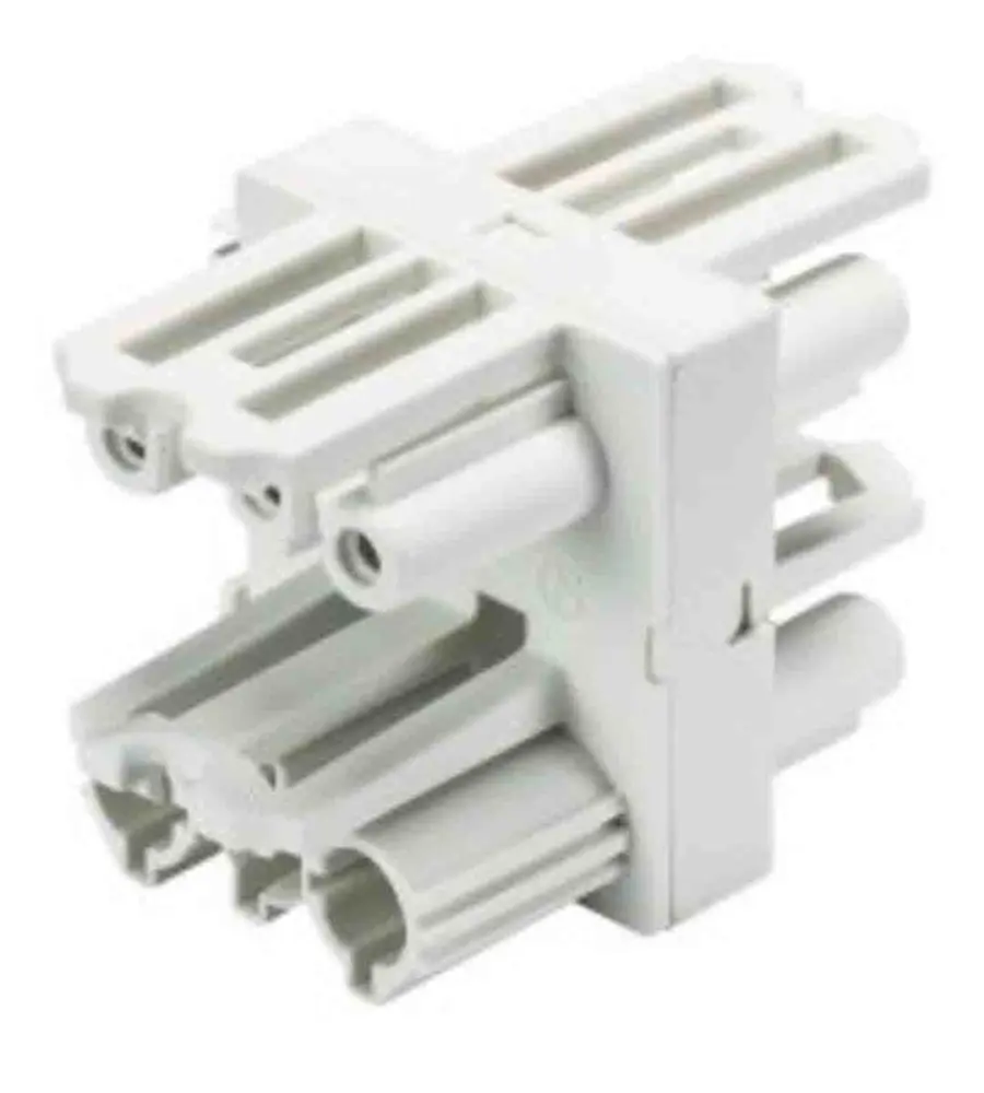 Conector de potencia Wieland GST18i3 Hembra de 3 vías, 250 V ac, 20A, Montaje Superficial | 92.030.6953.0