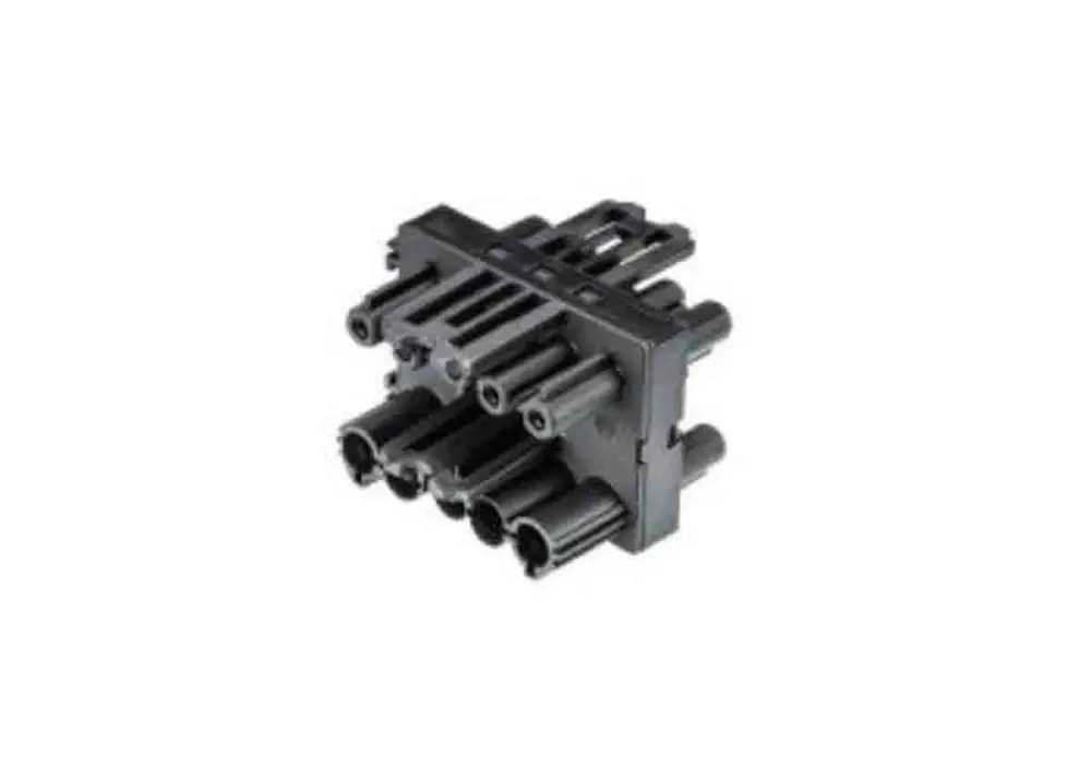 Conector de potencia Wieland GST18i5 Hembra de 5 vías, 250 V ac, 400 V ac, 20A, Montaje Superficial | 92.050.6953.1