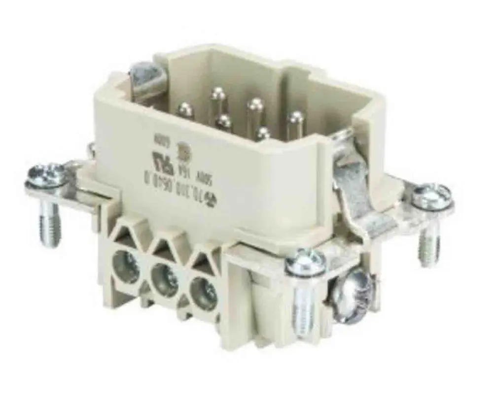 Inserto macho Wieland BAS STS Macho de 6 vías, 500 V, 16A, Montaje en Panel | 70.310.0640.0