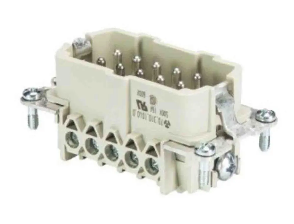 Inserto macho Wieland BAS STS Macho de 10 vías, 500 V, 16A, Montaje en Panel | 70.310.1040.0