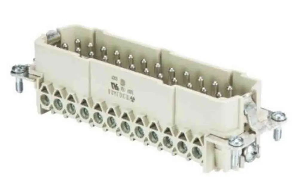 Inserto macho Wieland BAS STS Macho de 24 vías, 500 V, 16A, Montaje en Panel | 70.310.2440.0