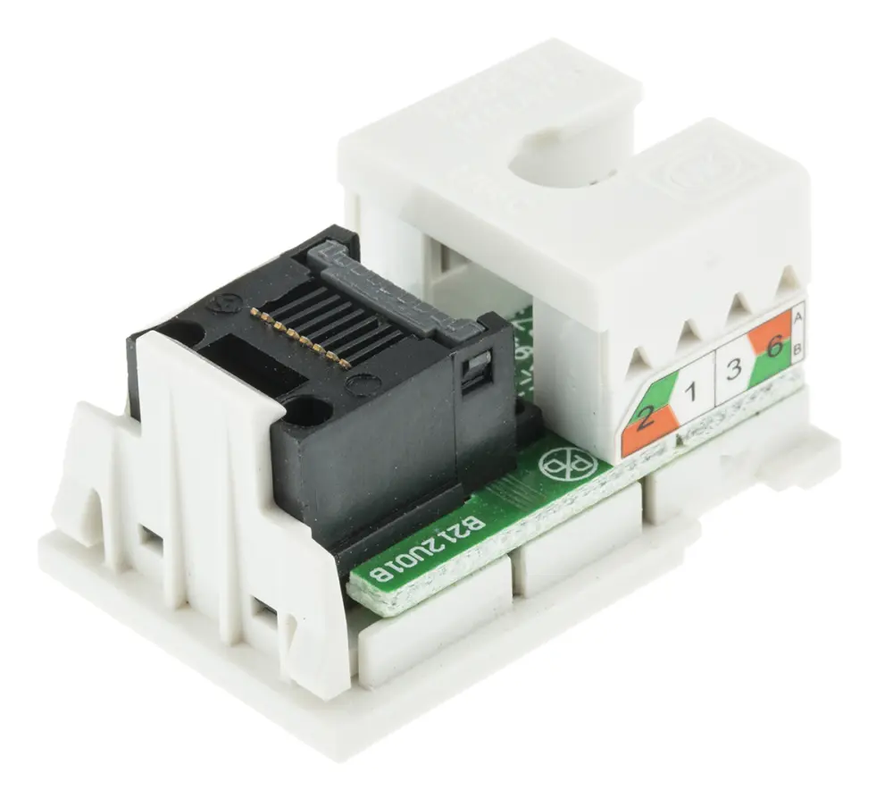 Conector RJ45 Cat5e Hembra MK Electric serie Logic Plus | K5745 WHI