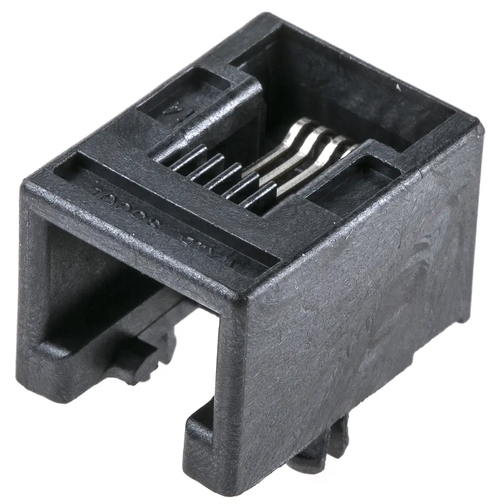 Conector RJ22 Cat3 Hembra Molex serie 95501, de 6P4C vías, no apantallado | 95501-2641