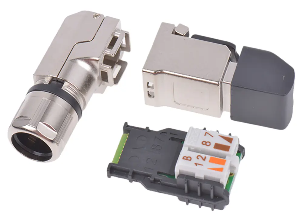 Conector RJ45 Cat6a Macho Telegartner serie MFP8, de 4P4C vías, apantallado | J00026A4113