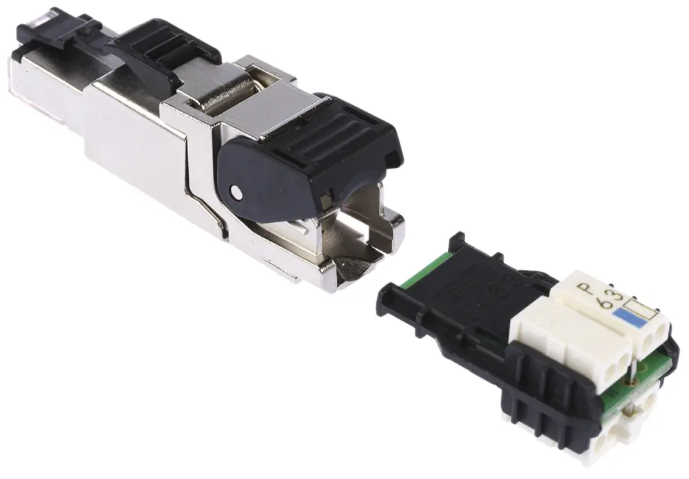 Conector RJ45 Cat6a Macho Telegartner serie MFP8, de 8P8C vías, apantallado | J00026A2112