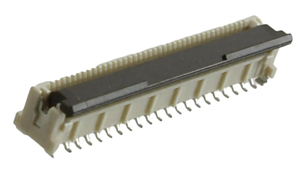 Conector FPC hembra Molex serie 501951 de 40 vías, paso 0.5mm, 1 fila, con bloqueo, para soldar | 501951-4000