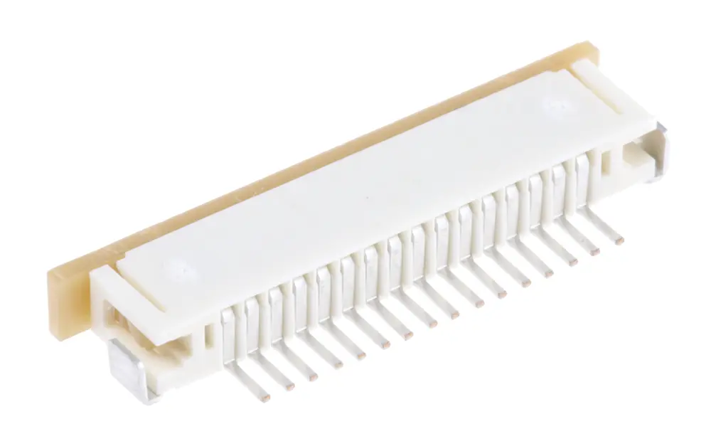 Conector FPC hembra Ángulo de 90° Molex serie FFC/FPC SMT de 16 vías, paso 1mm, 1 fila, para soldar | 52271-1679