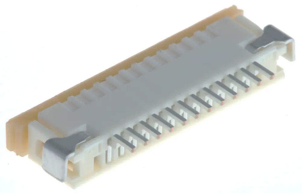 Conector FPC hembra Ángulo de 90° Molex serie FFC/FPC SMT de 12 vías, paso 1mm, 1 fila, para soldar | 52207-1260