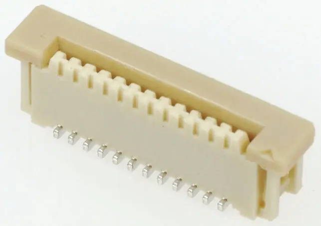 Conector FPC hembra Recto Molex serie FFC/FPC SMT de 22 vías, paso 1mm, 1 fila, para soldar | 52610-2272