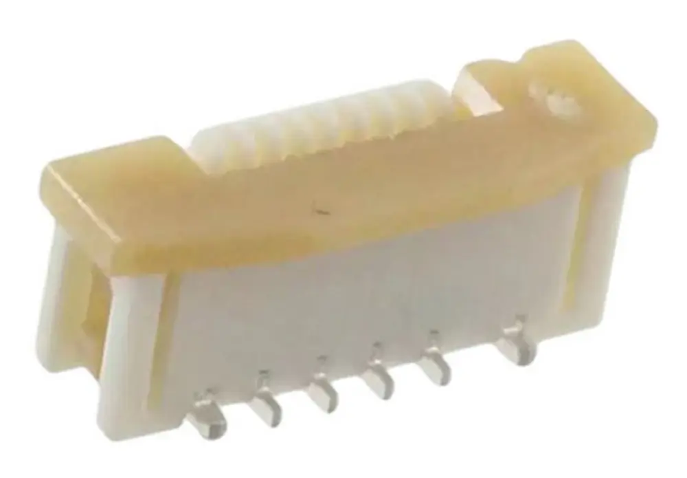 Conector FPC hembra Recto Molex serie Easy On de 8 vías, paso 1mm, 1 fila, para soldar | 52559-0853